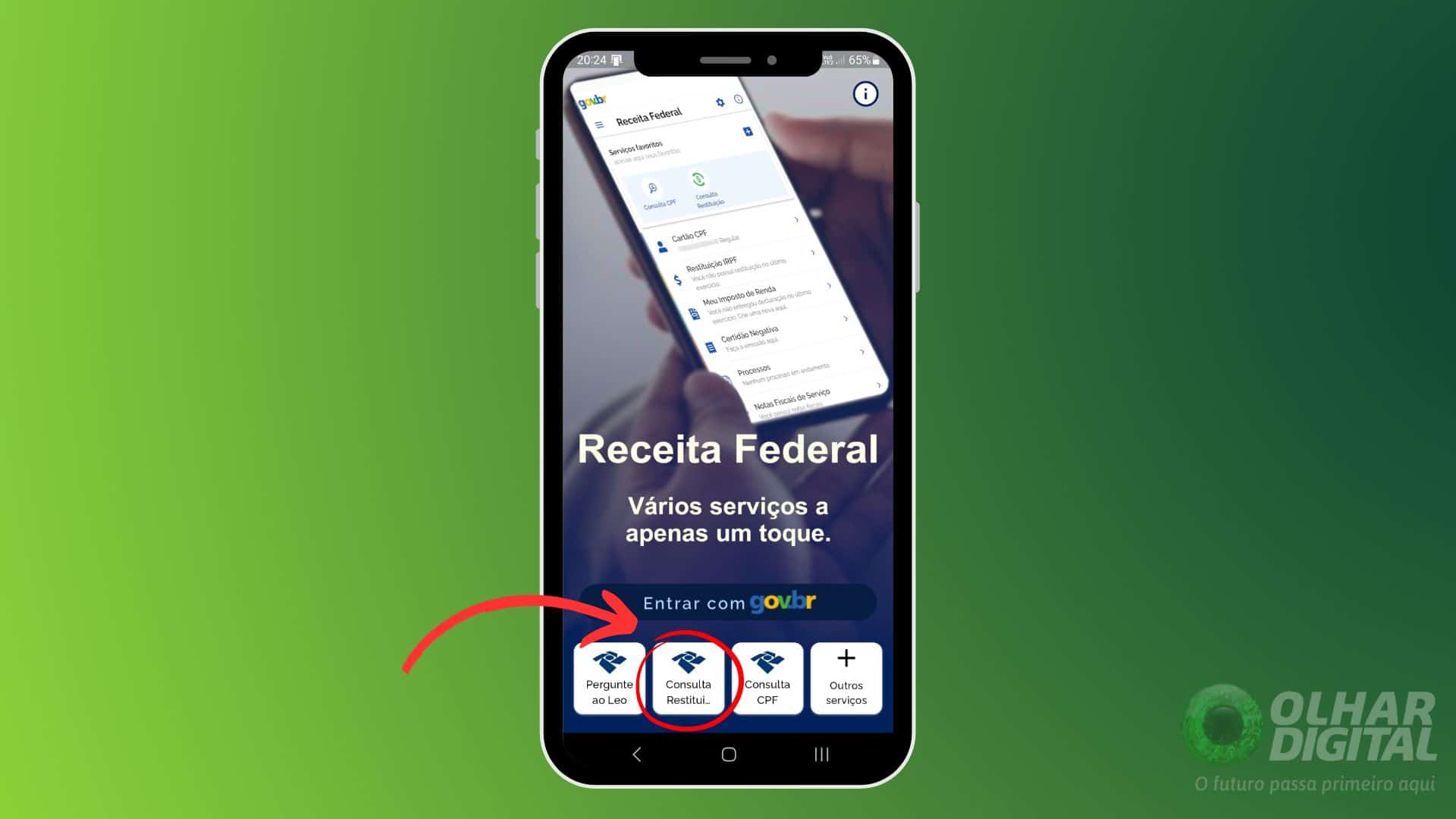 Como consultar a restituição do imposto de renda - Passo 1